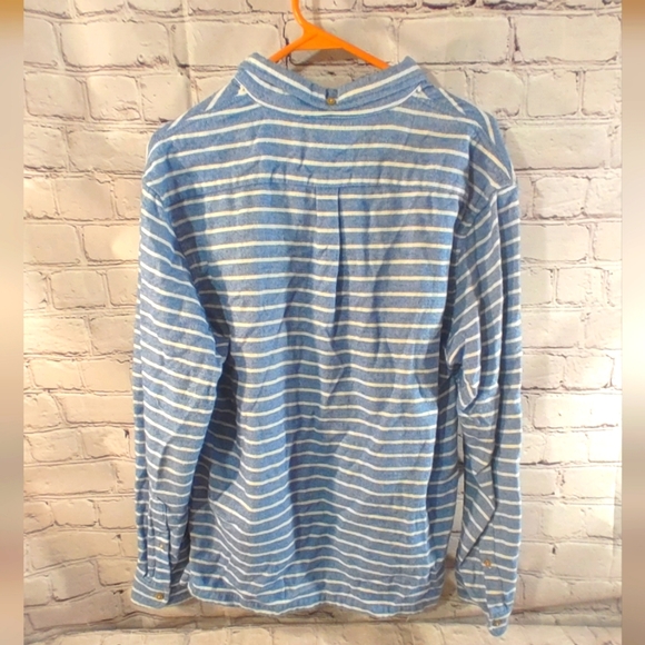 The Nutter by Chubbies Tunic Pullover Striped Tunic Nautical Shirt Blue White M - Picture 2 of 13